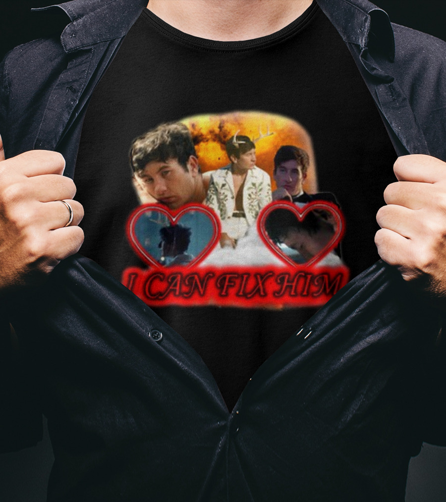 Sadstreet Store I Can Fix Him Romantic Heart Collage Oliver T-Shirt