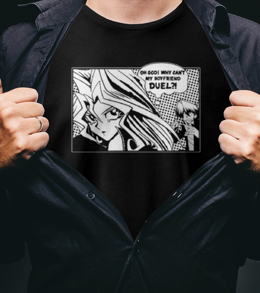 Mai Valentine Oh God Why Can't My Boyfriend Duel Manga Panel T-Shirt