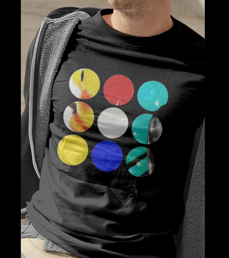 Fleshwater Sounds Of Grieving Circles Color Palette T-Shirt