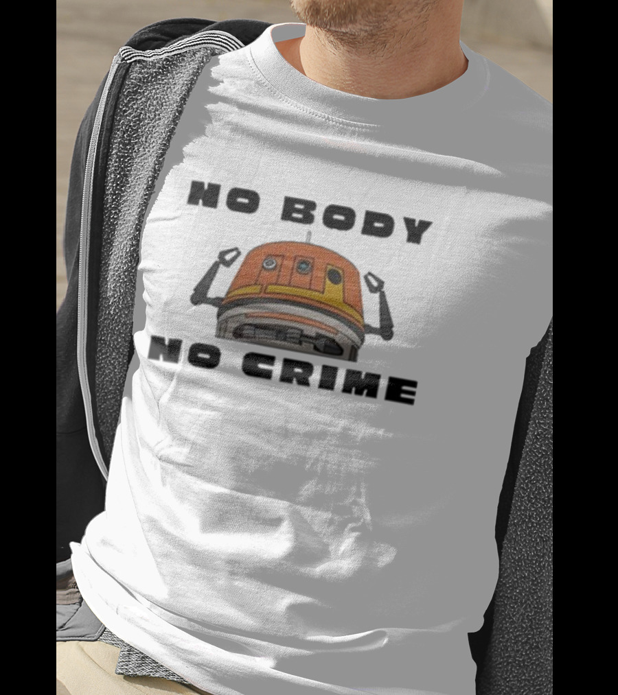 No Body No Crime Chopper Kyber Kat Droid Head T-Shirt