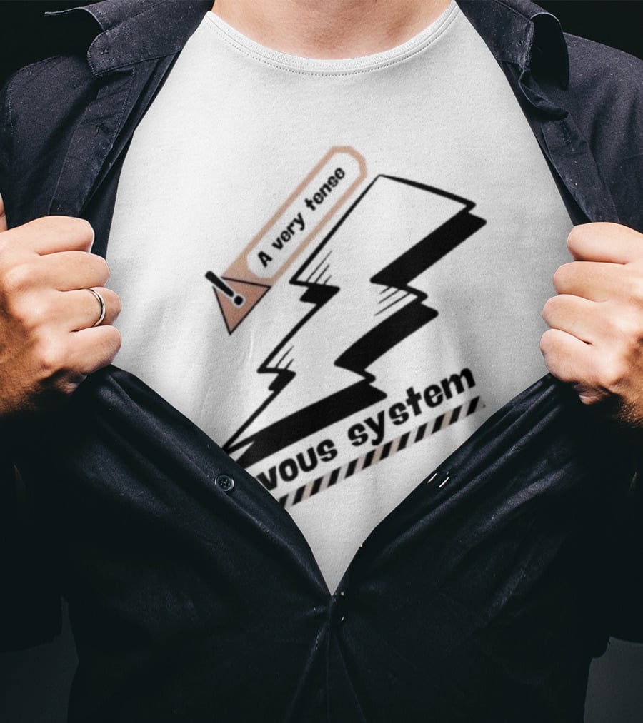 A Very Tense Nervous System Lightning Bolt T-Shirt