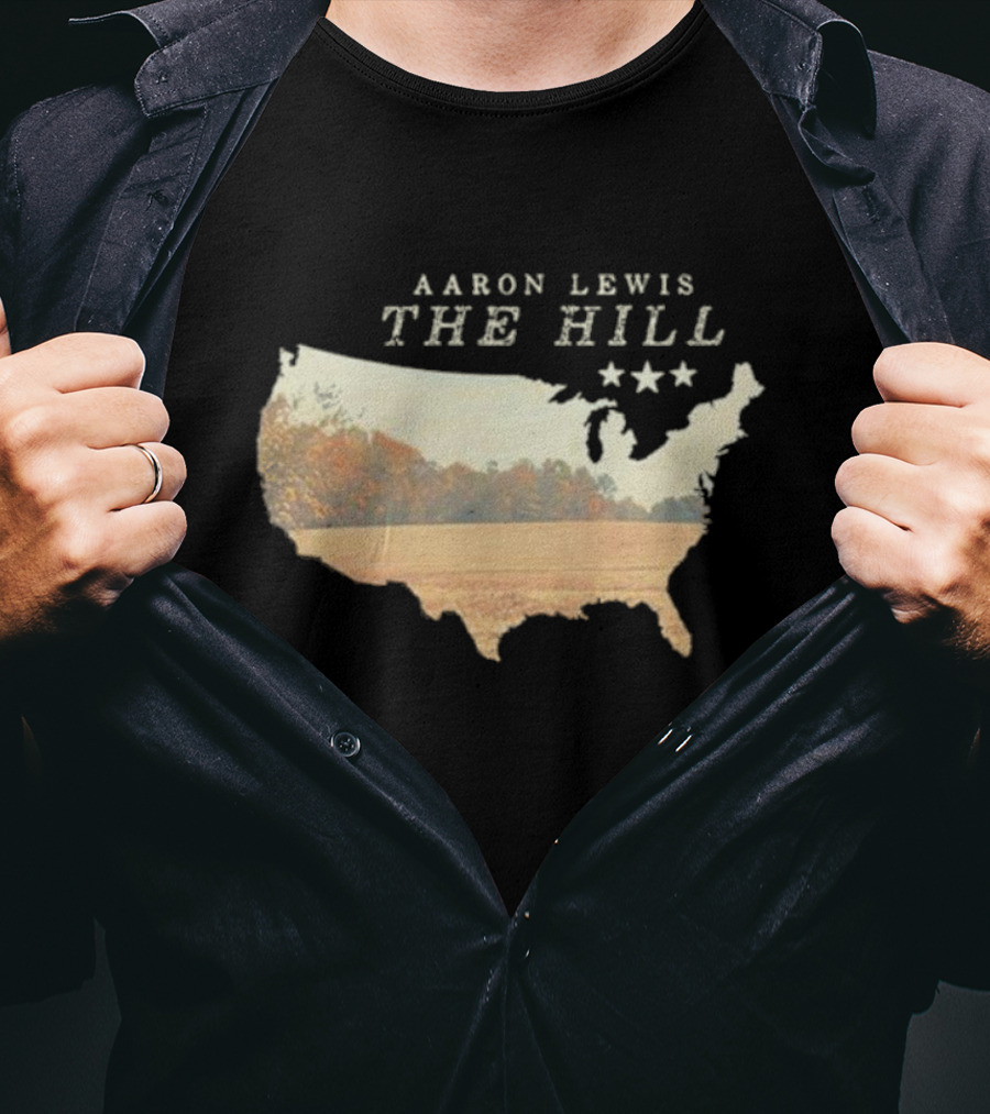 Aaron Lewis The Hill USA Landscape Stars T-Shirt