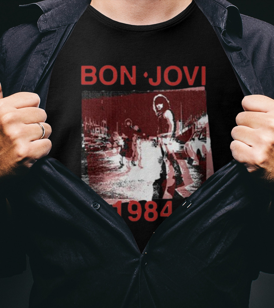 Bon Jovi Streets 1984 Urban Scene T-Shirt