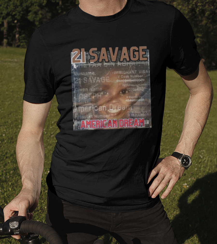 21 Savage Joseph American Dream Album Cover Art Hip Hop T-Shirt