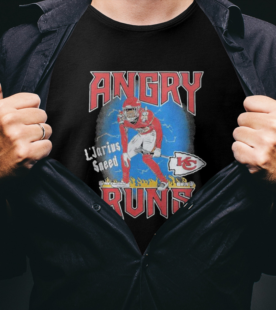 Angry Runs L'Jarius Sneed Kansas City Chiefs 88 Yards Touchdown Football T-Shirt