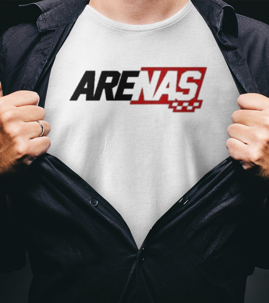 ARENAS Racing Team Motorsport Checkered Flag T-Shirt