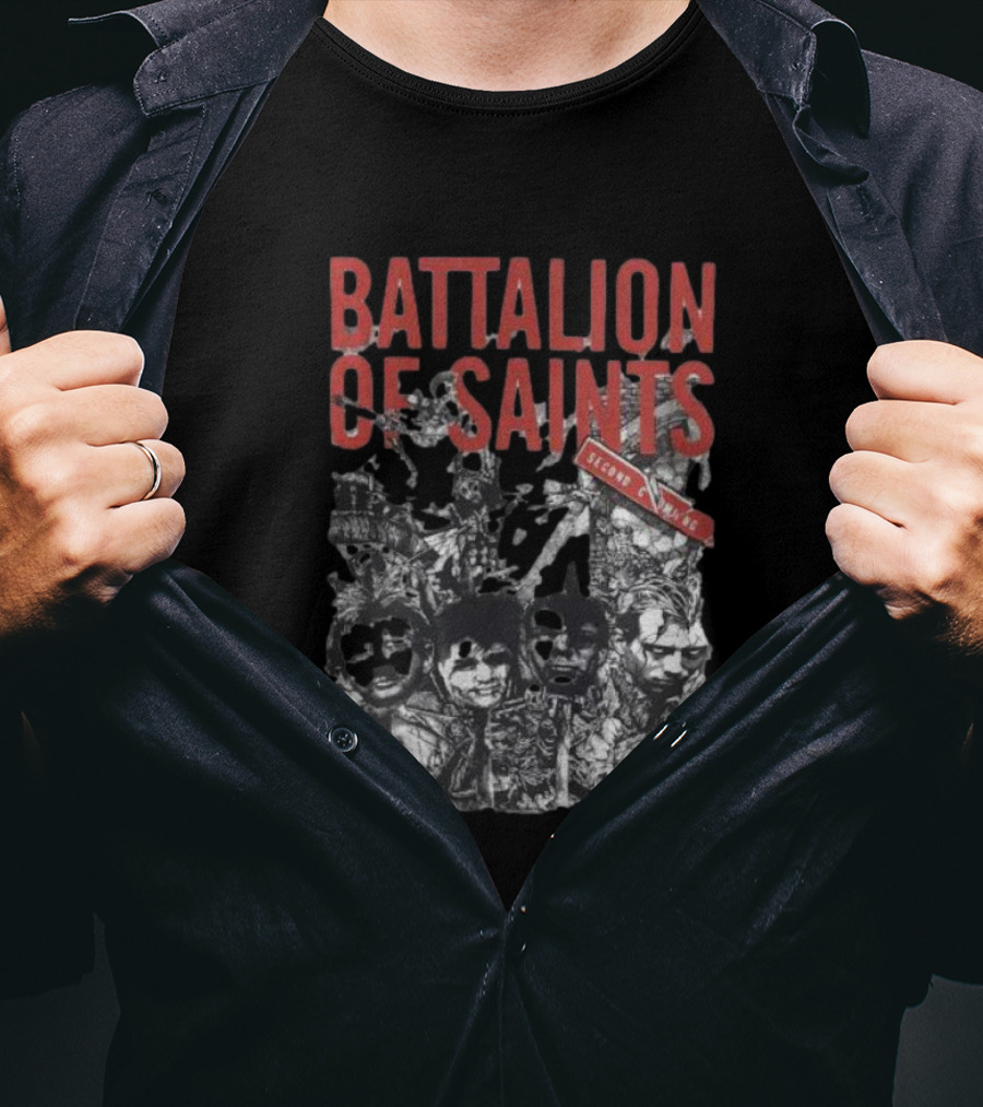 Battalion Of Saints Second Coming Punk Rock Album Cover T-Shirt