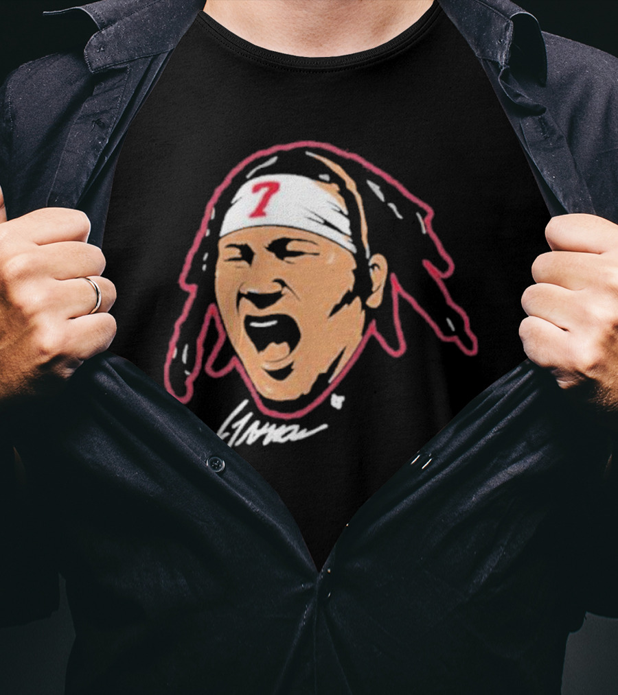 C J Stroud Swag Head 7 Signature T-Shirt