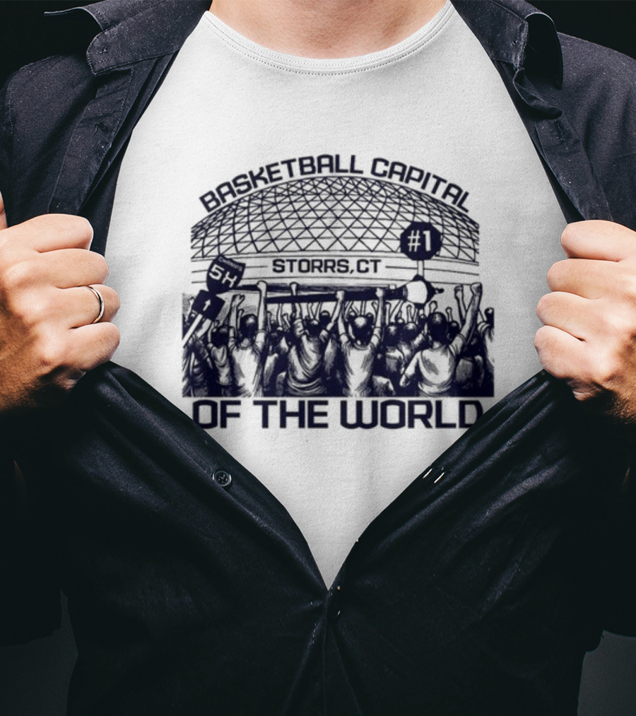 Basketball Capital Storrs CT Number 1 Of The World T-Shirt