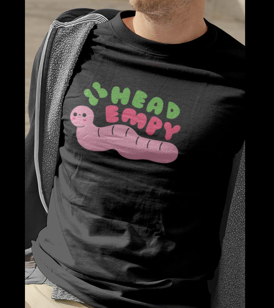 Head Empy Cute Worm T-Shirt
