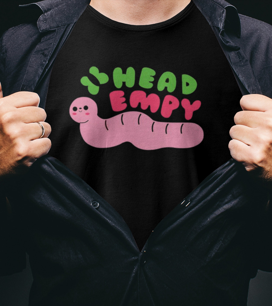 Head Empy Cute Worm T-Shirt