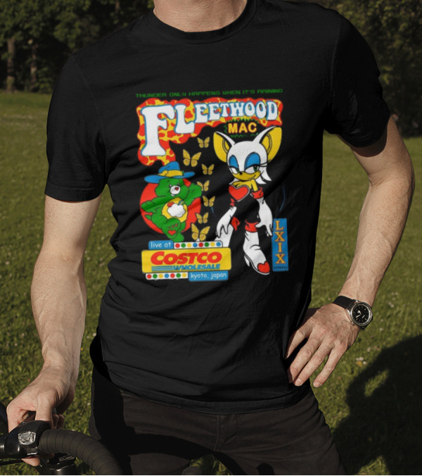 Fleetwood Mac Thunder Only Happens When It's Raining Live At Costco Kyoto Japan Lxixapparel T-Shirt