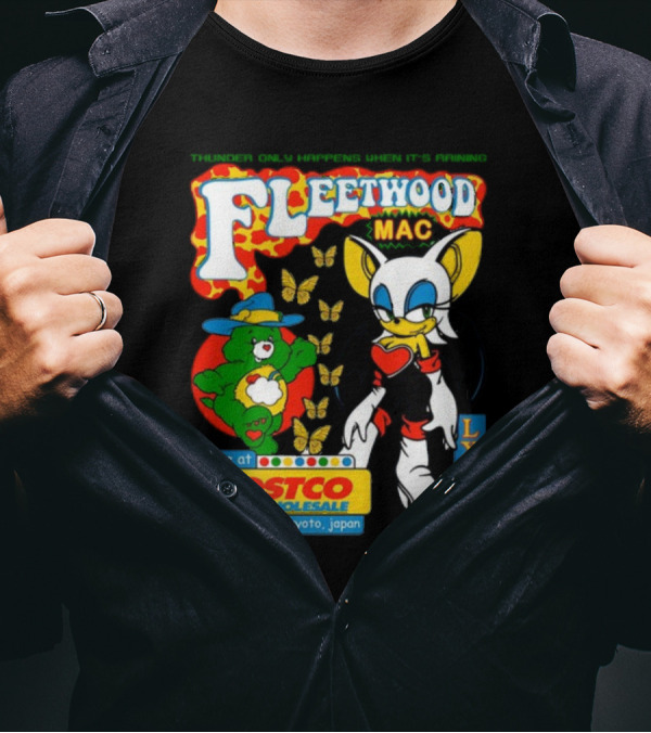 Fleetwood Mac Thunder Only Happens When It's Raining Live At Costco Kyoto Japan Lxixapparel T-Shirt