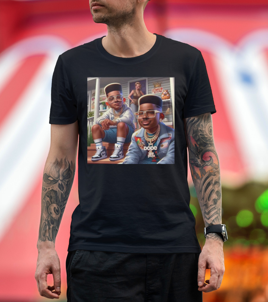 Skthekingyt Dope Vision Back to 80s T-Shirt