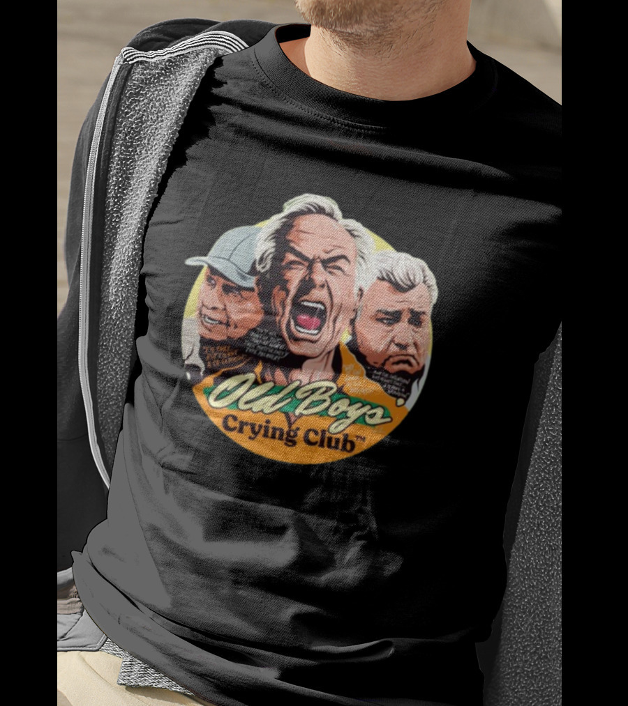 Old Boys’ Crying Club Grumpy Faces Comic Style Characters T-Shirt