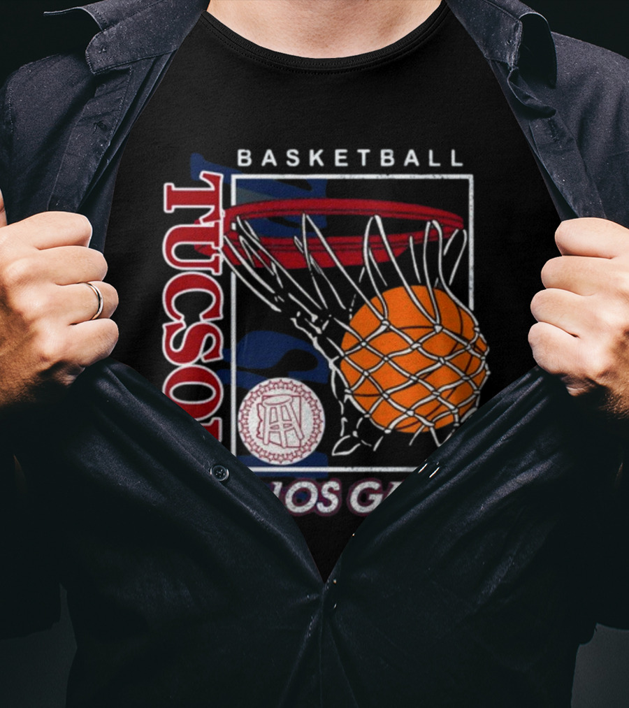 Basketball Tucson Viva Los Gatos Retro Hoop T-Shirt