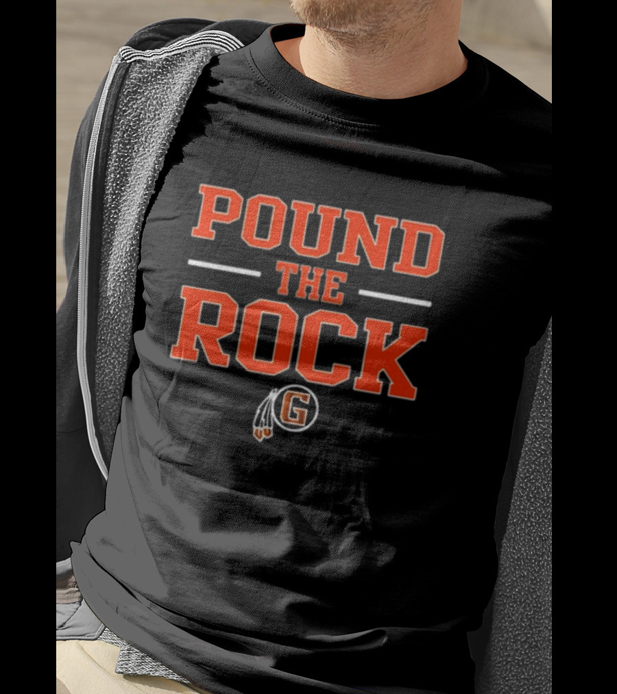 Pound The Rock Coach Norris Grafton Black Hawk Fb T-Shirt