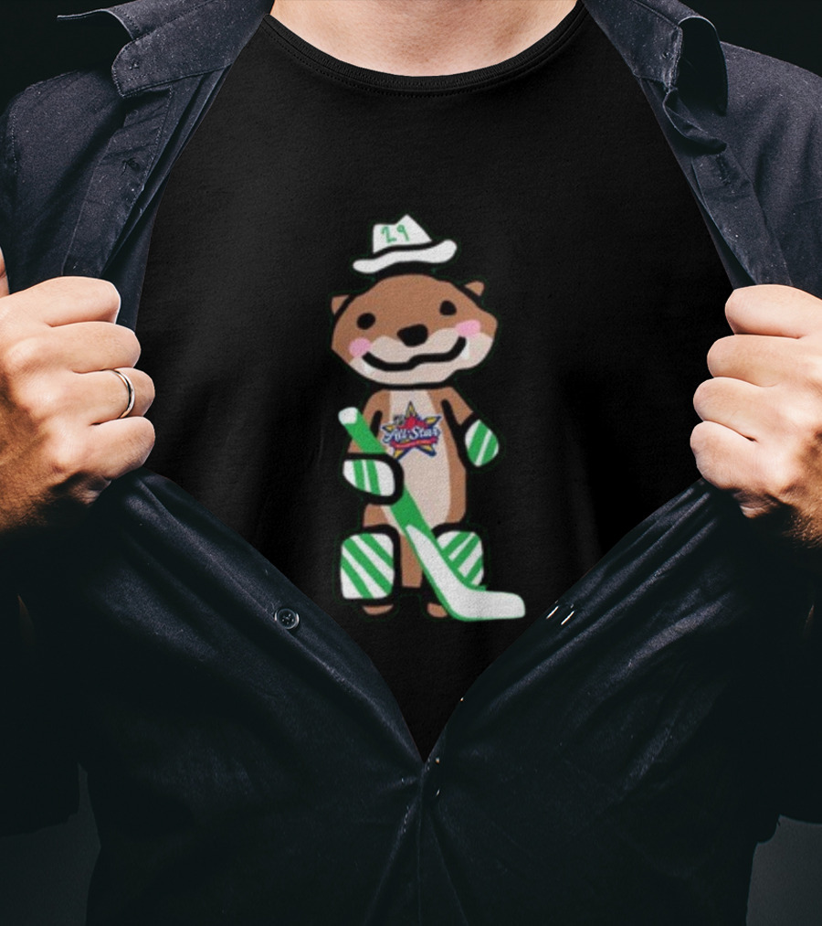 Dallas Stars Jake Otter 29 Hockey Mascot T-Shirt