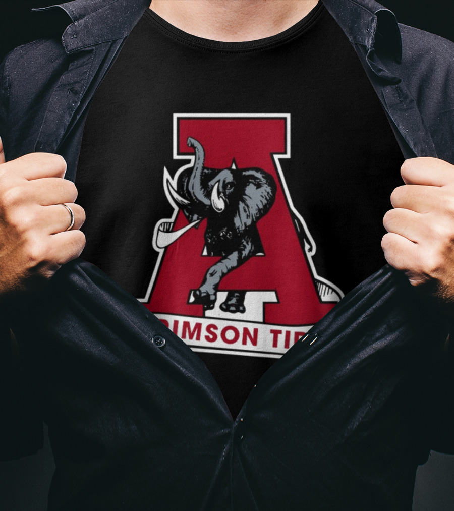 Jerret Mcelwain Alabama Crimson Tide Elephant T-Shirt