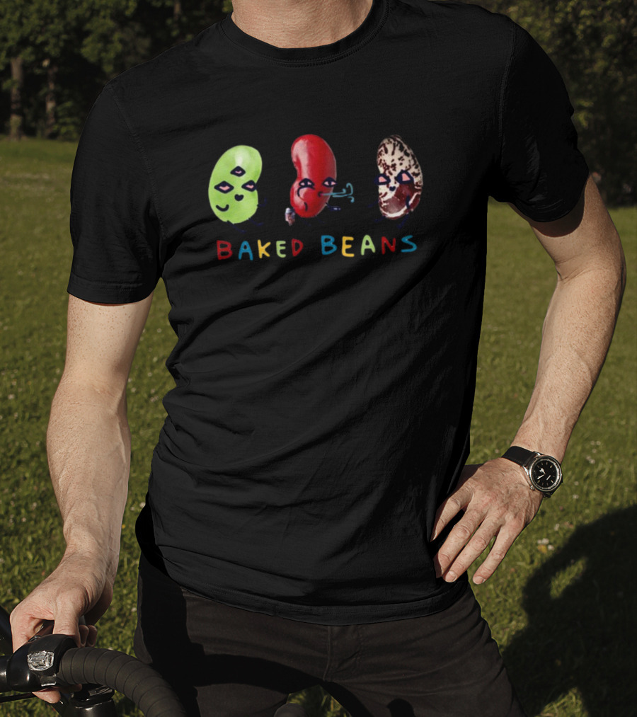 Baked Beans Dancing Cartoon Characters Trio T-Shirt