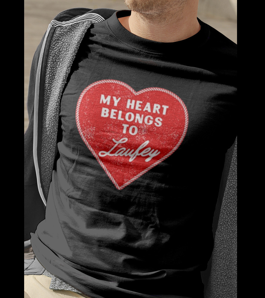 My Heart Belongs To Laufey Red Heart Love T-Shirt