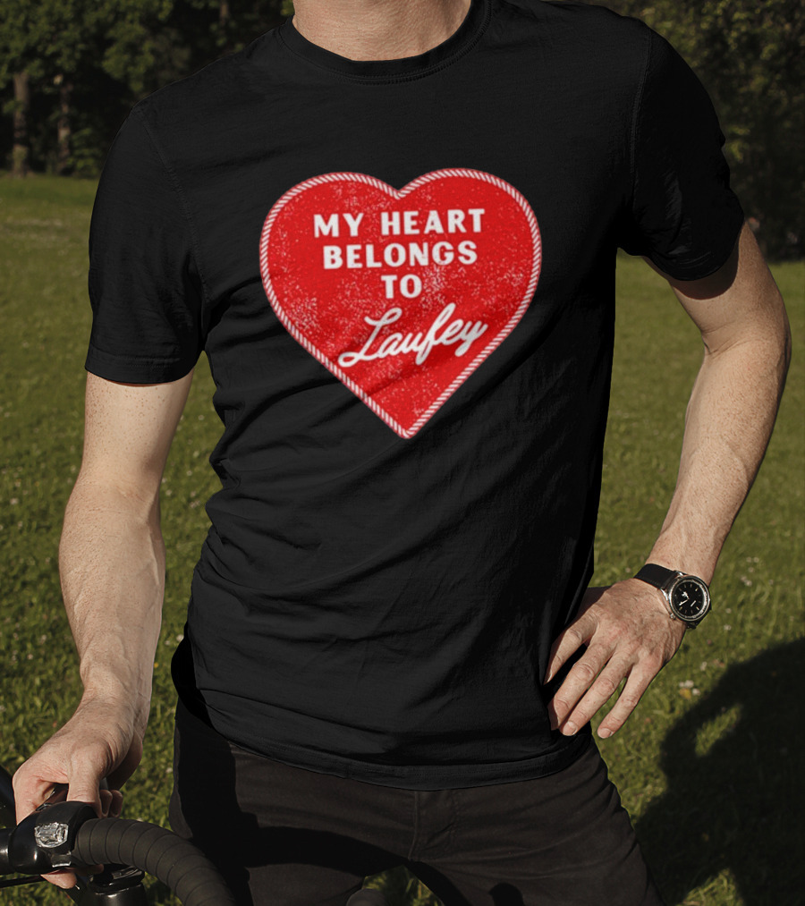 My Heart Belongs To Laufey Red Heart Love T-Shirt