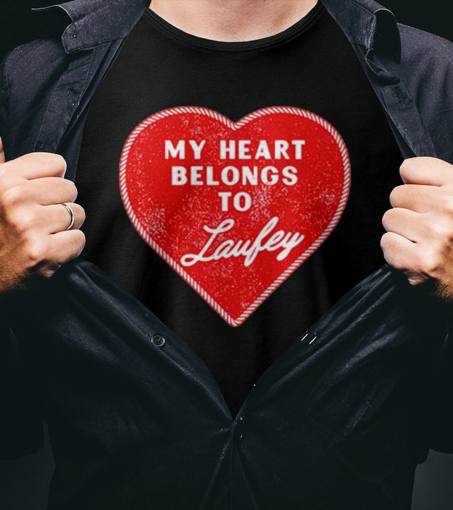 My Heart Belongs To Laufey Red Heart Love T-Shirt