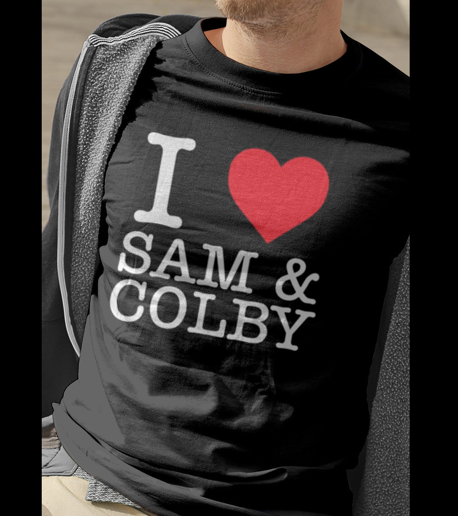 Xplr Shop I Love Sam And Colby Heart T-Shirt