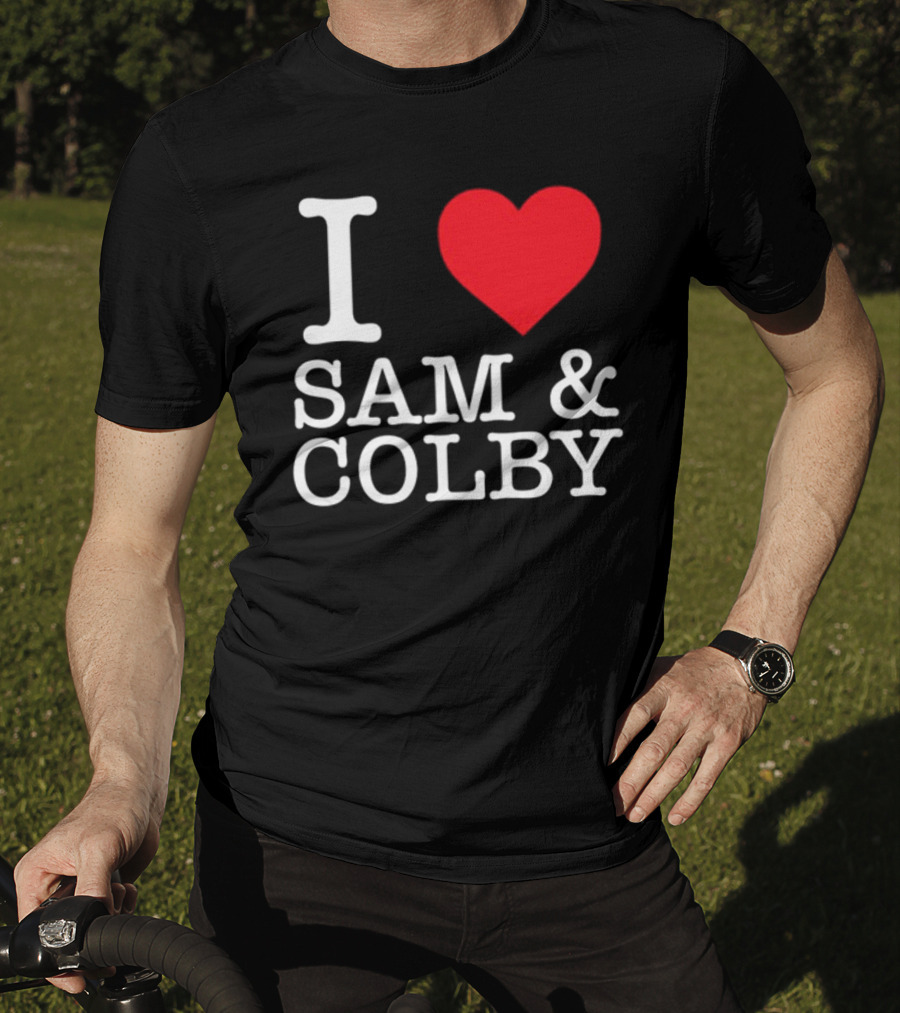 Xplr Shop I Love Sam And Colby Heart T-Shirt