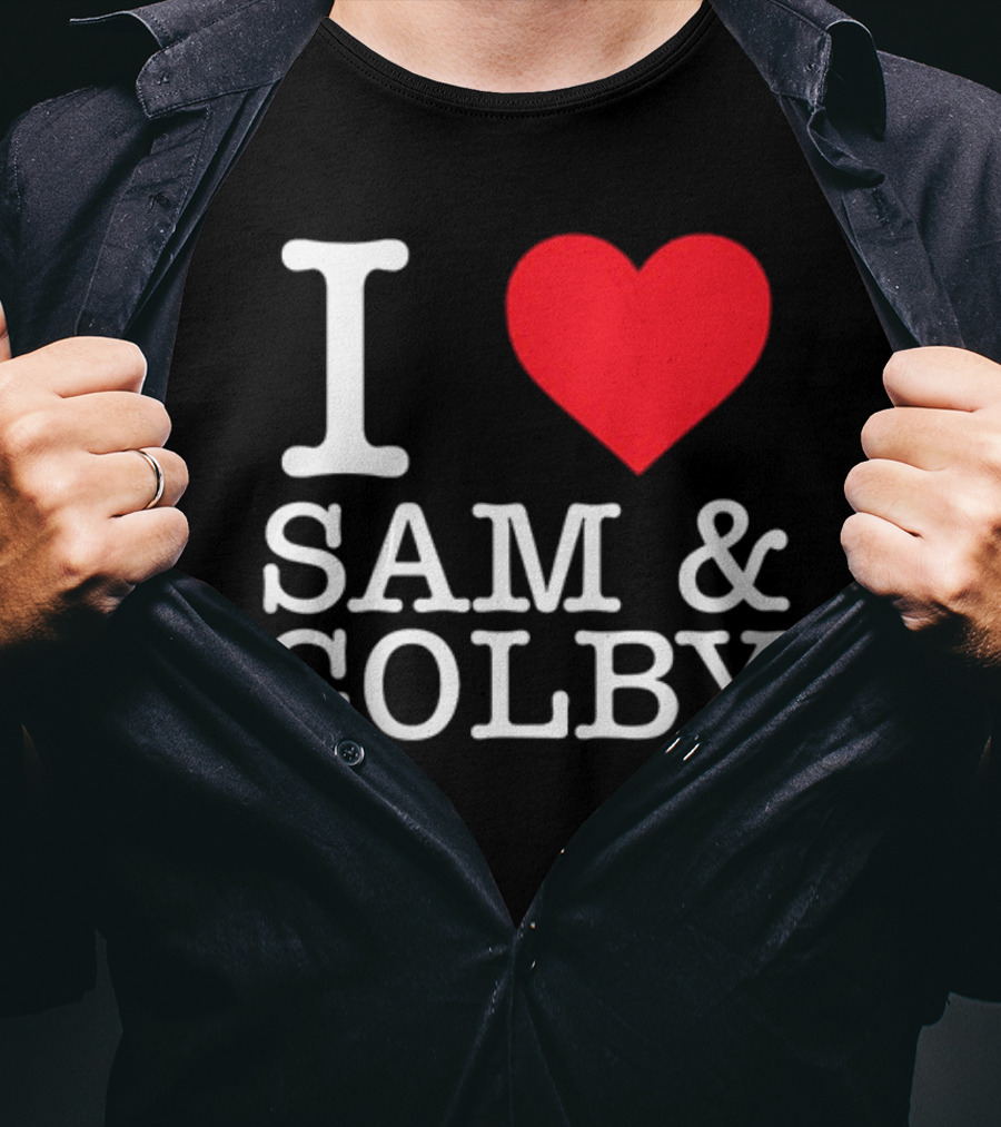 Xplr Shop I Love Sam And Colby Heart T-Shirt