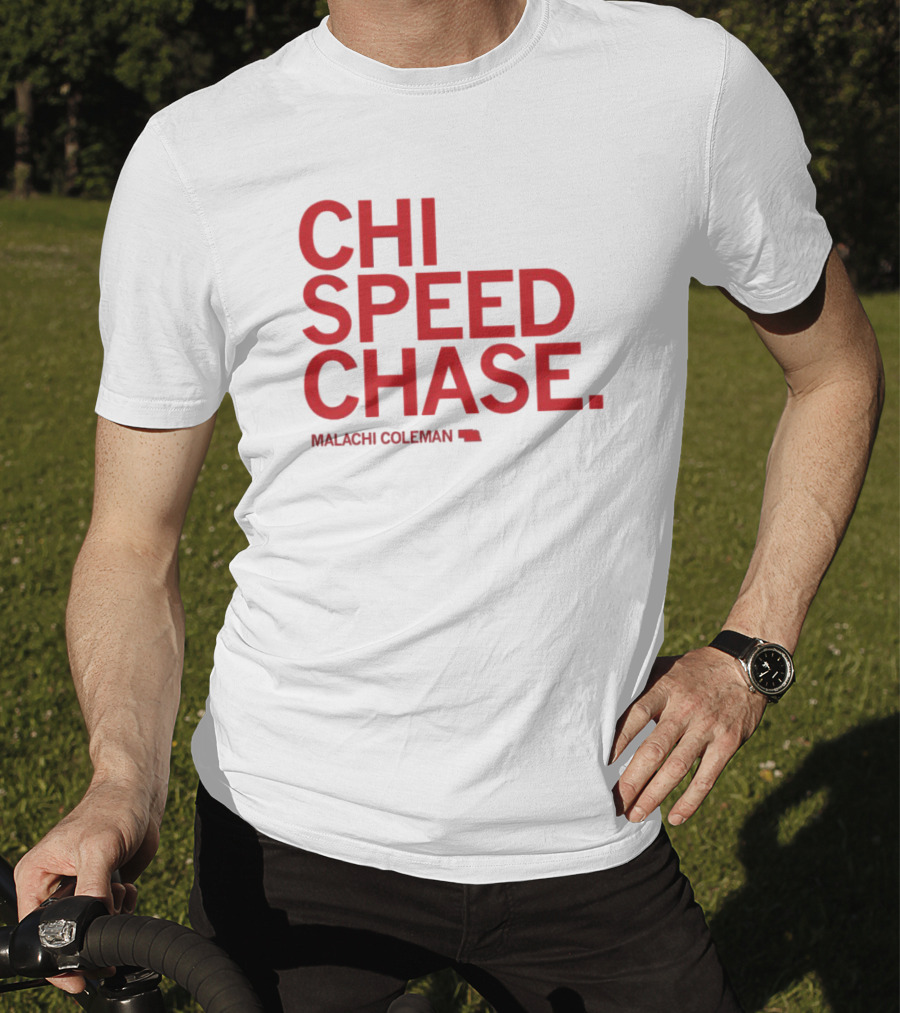 CHI SPEED CHASE Malachi Coleman Nebraska T-Shirt