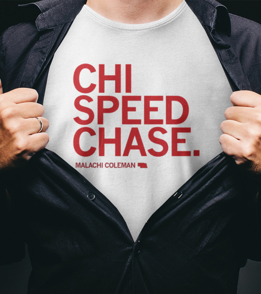 CHI SPEED CHASE Malachi Coleman Nebraska T-Shirt