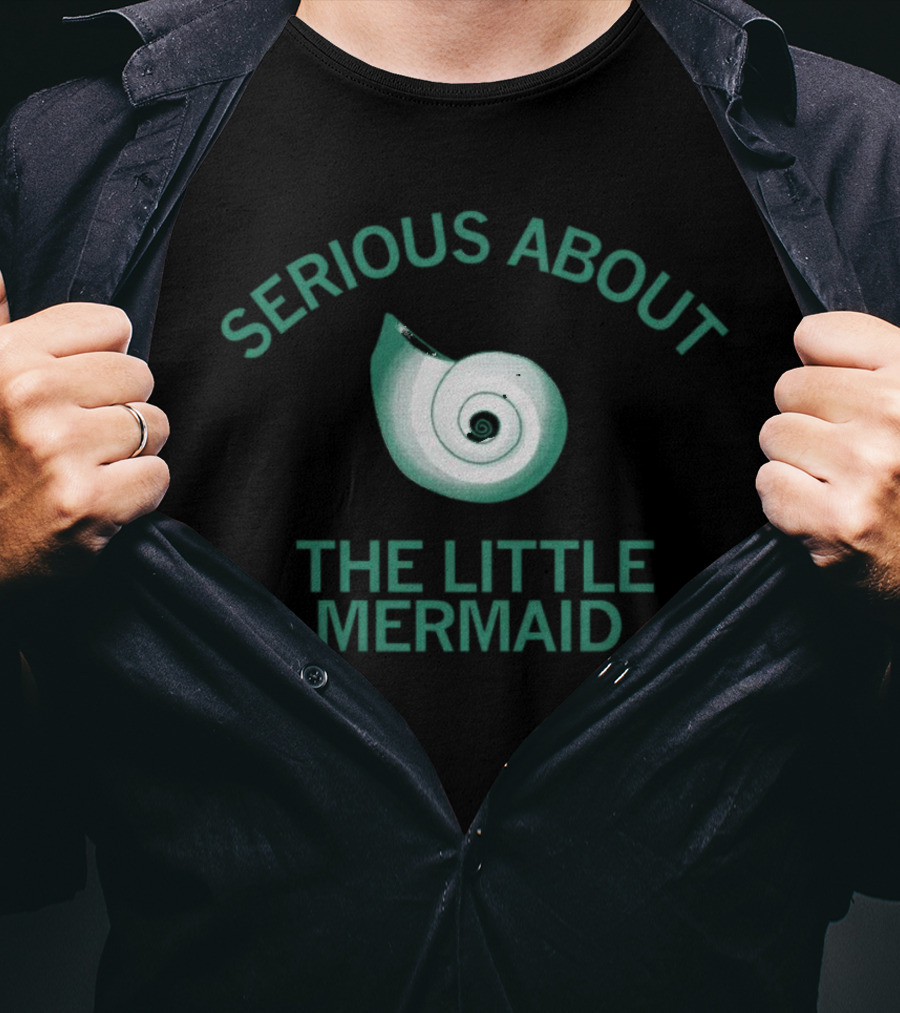 SERIOUS ABOUT THE LITTLE MERMAID Nautilus Shell Iconic Reference T-Shirt