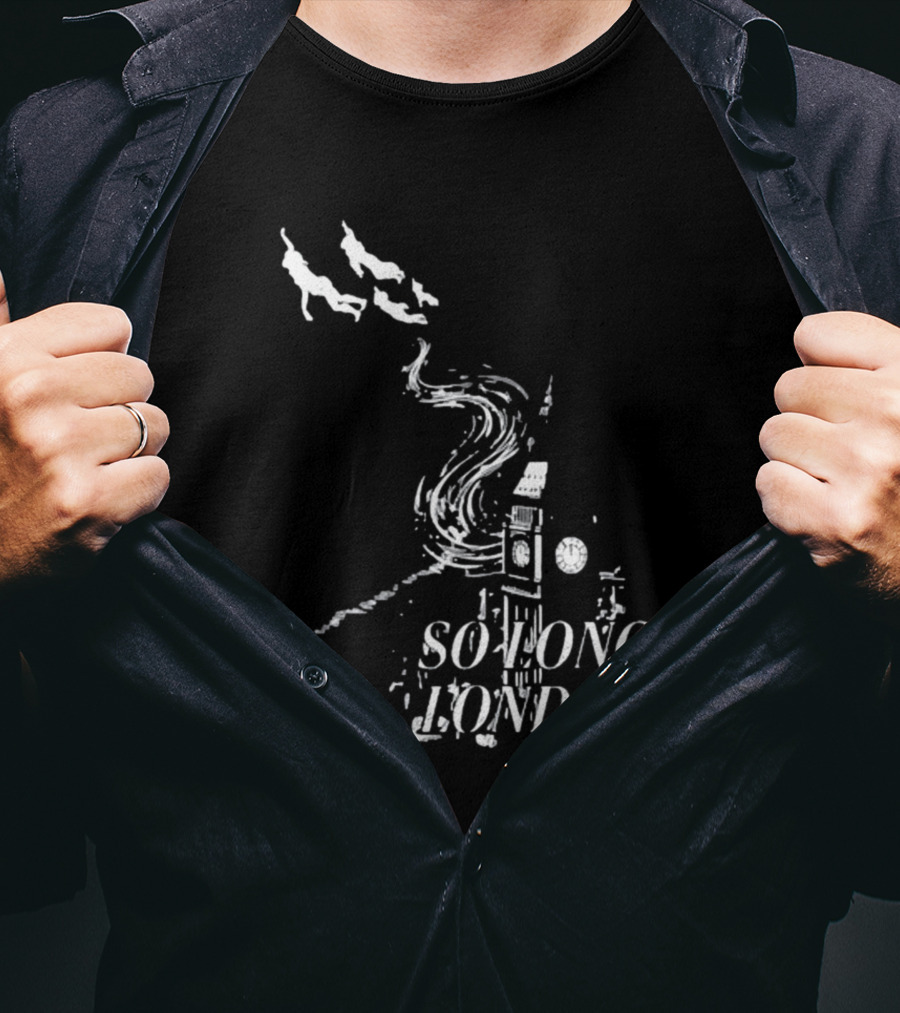 So Long London Peter Pan Neverland Big Ben Flight T-Shirt
