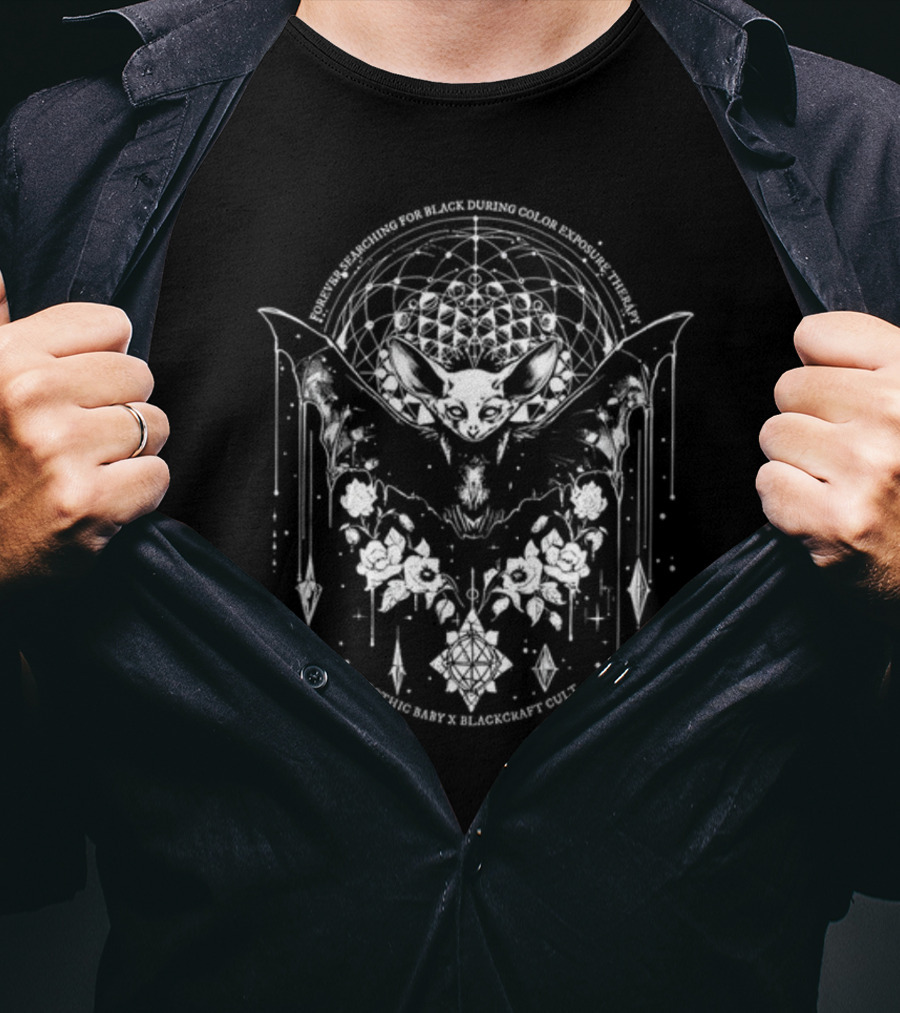 Gothic Baby X Blackcraft Forever Searching For Black During Color Exposure Therapy Cult T-Shirt