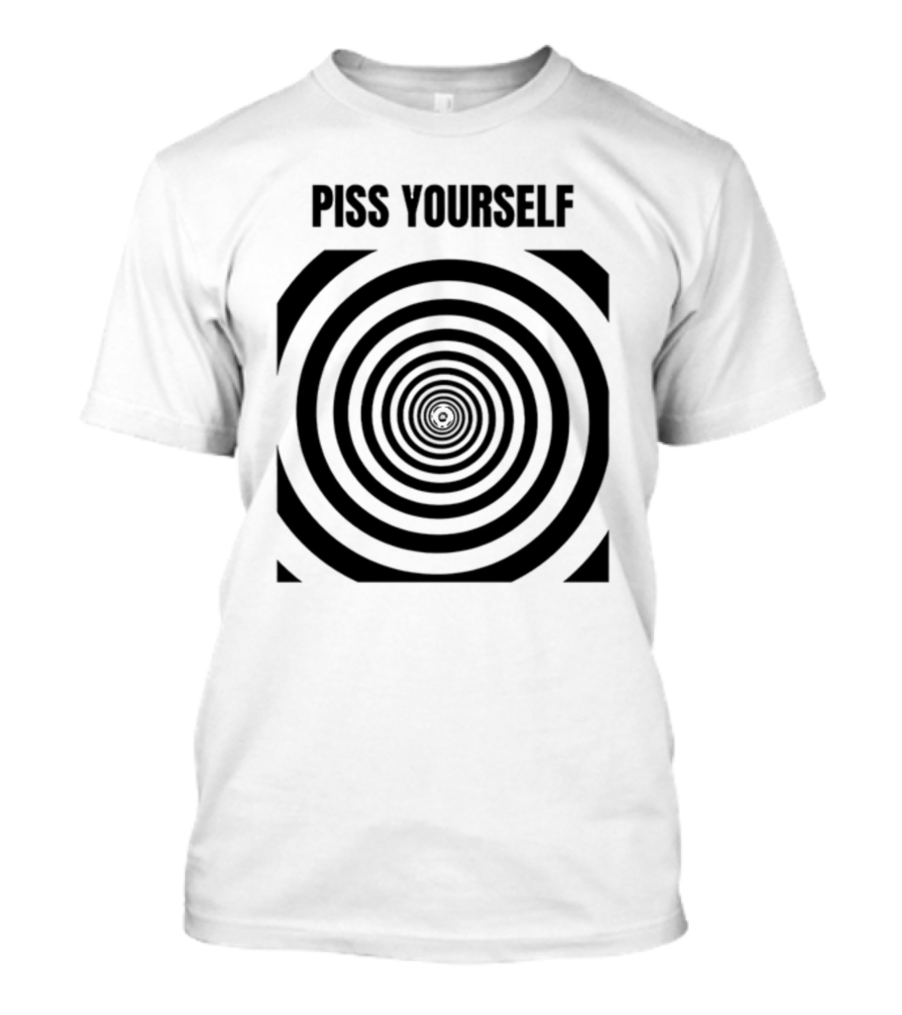 Sillyteestudio Piss Yourself Hypnotic Spiral T-Shirt