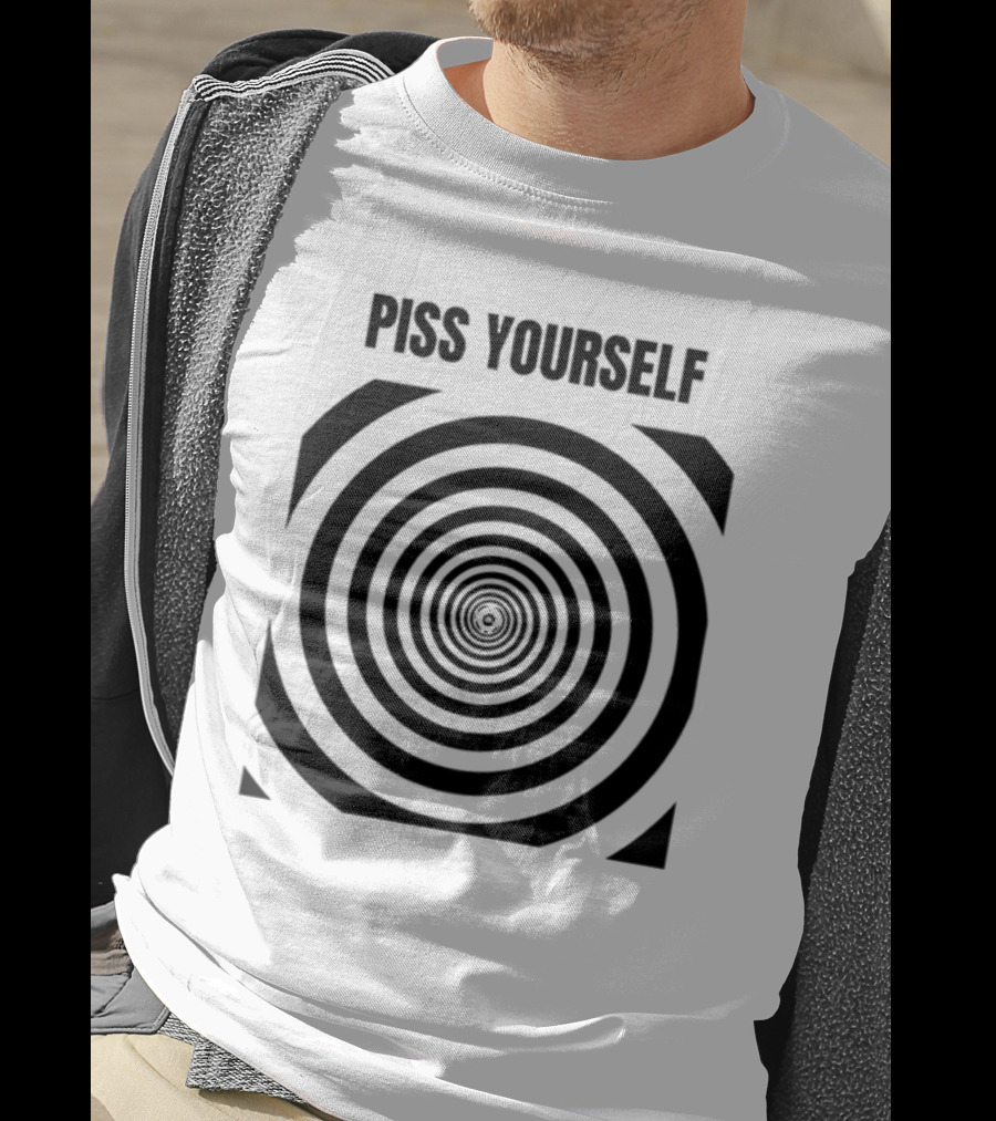 Sillyteestudio Piss Yourself Hypnotic Spiral T-Shirt