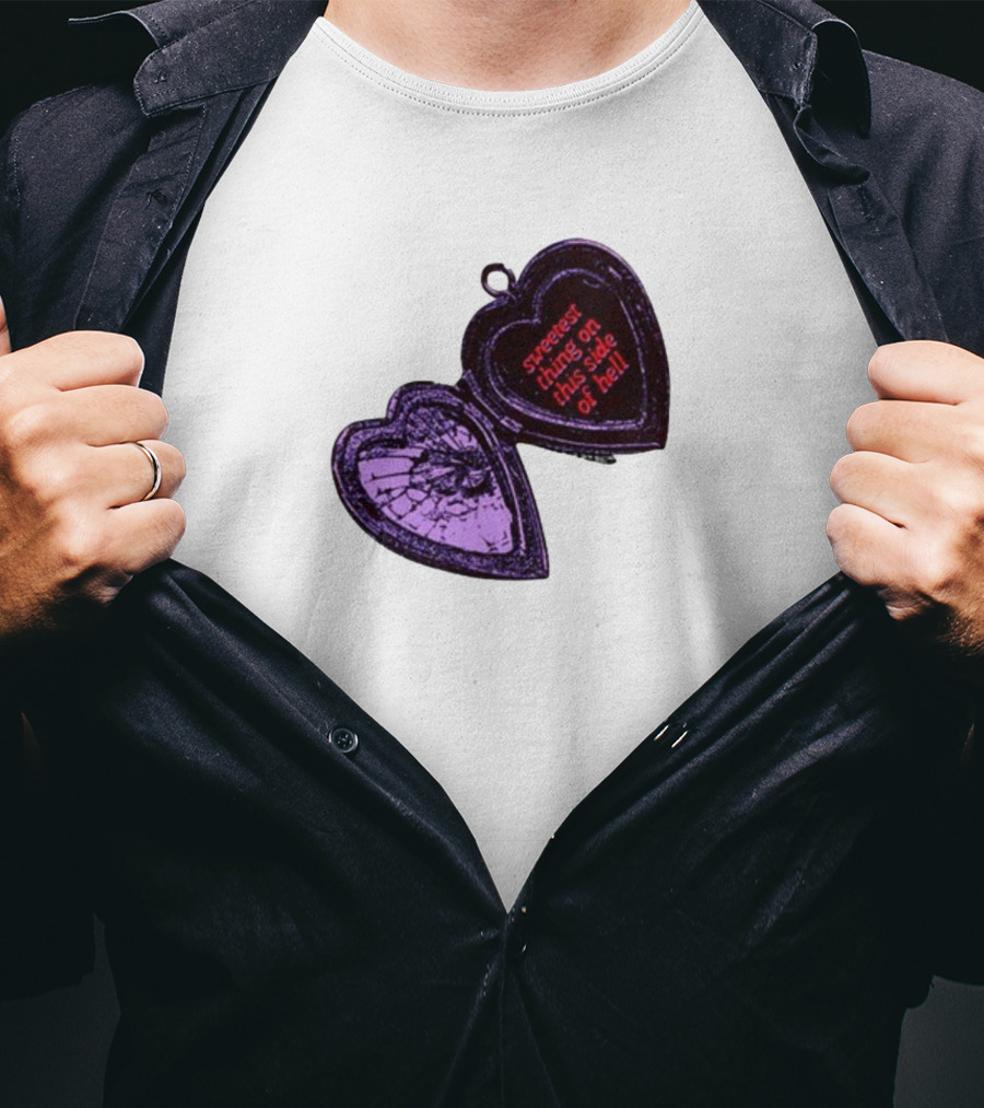 Sweetest Things On This Side Of Hell Broken Heart Pendant T-Shirt