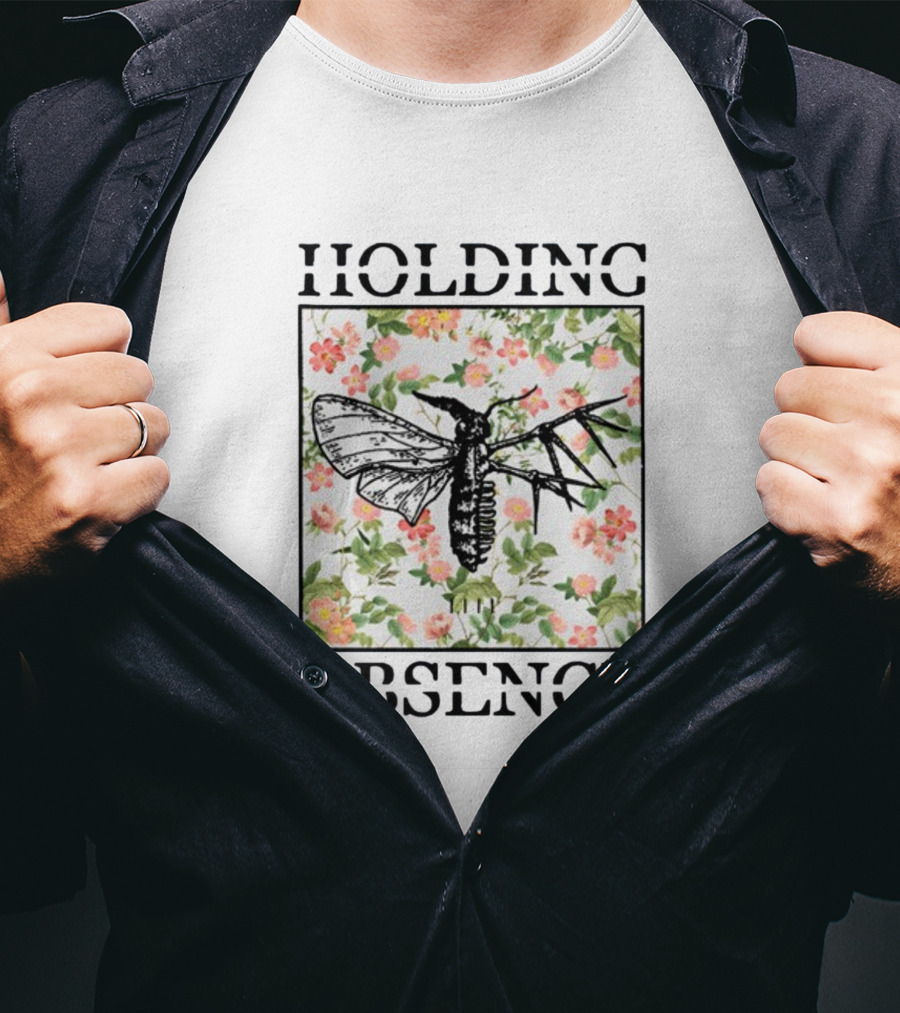 Holding Absence Box Moth Floral T-Shirt