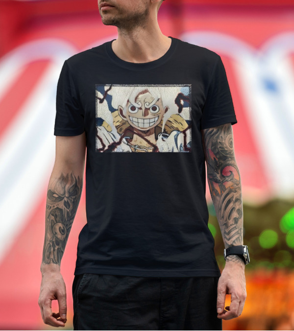 Premium T-Shirt: Max Holloway Gear 5 Luffy One Piece Anime Character T-Shirt Max Holloway Gear 5 Luffy One Piece Anime Character T-Shirt