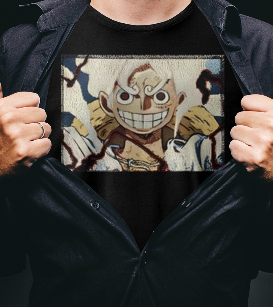 Max Holloway Gear 5 Luffy One Piece Anime Character T-Shirt