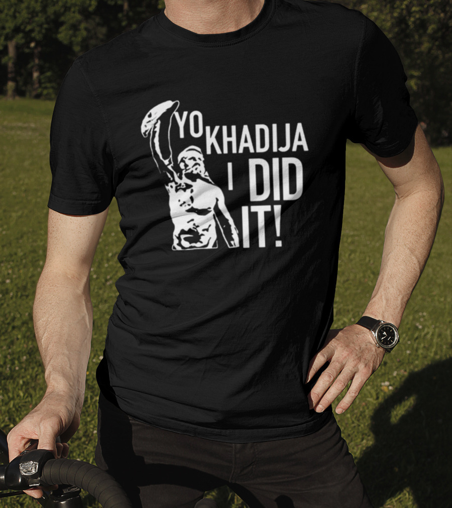 Sami Zayn's Yo Khadija I Did It Rocky Balboa T-Shirt