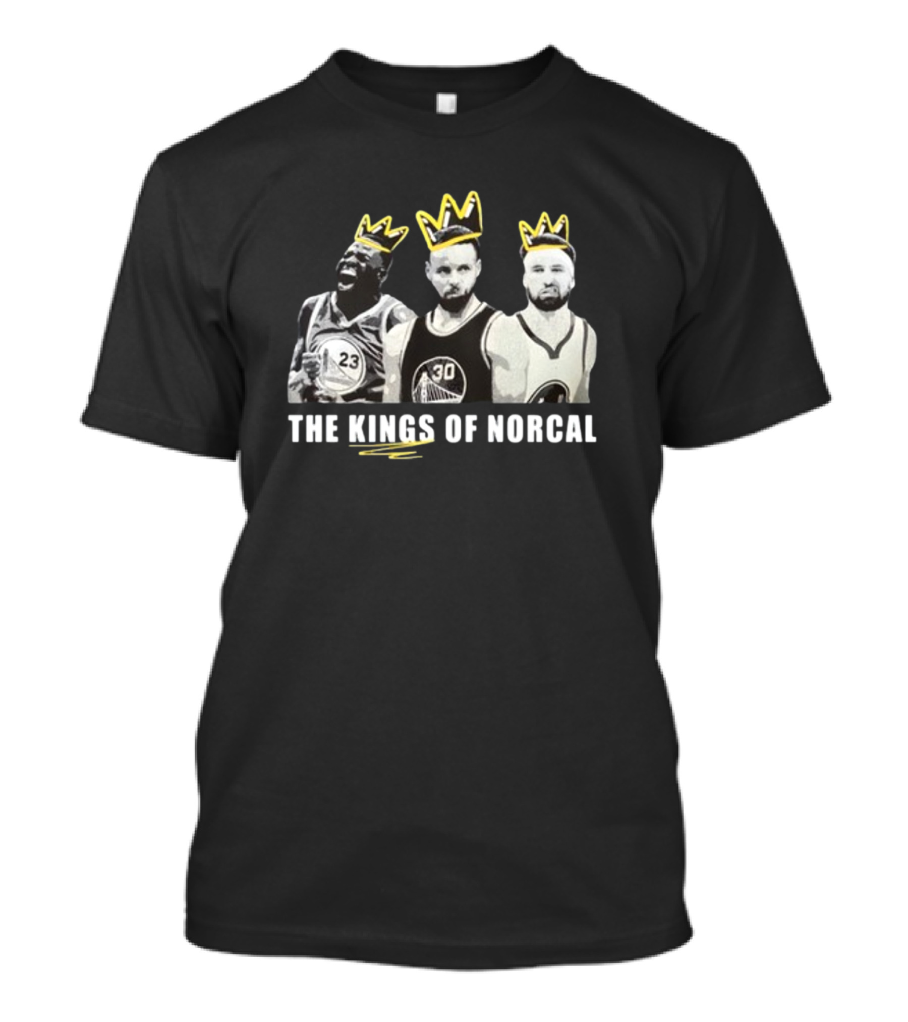 The Kings Of Norcal Warriors Trio With Yellow Crowns T-Shirt
