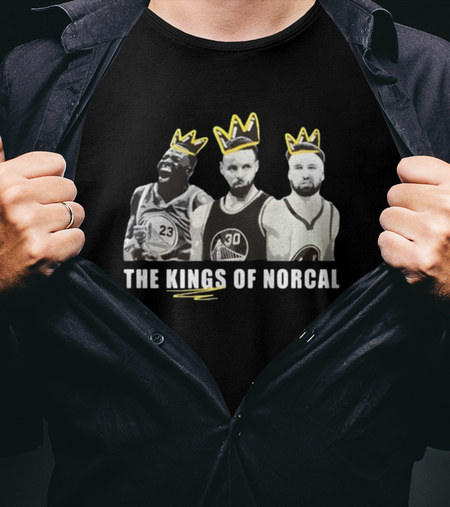The Kings Of Norcal Warriors Trio With Yellow Crowns T-Shirt