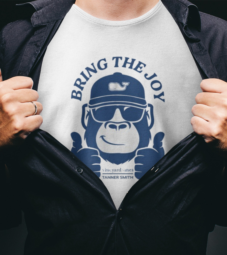 Bring The Joy Vineyard Vines Tanner Smith Whale Hat Sunglasses Gorilla T-Shirt