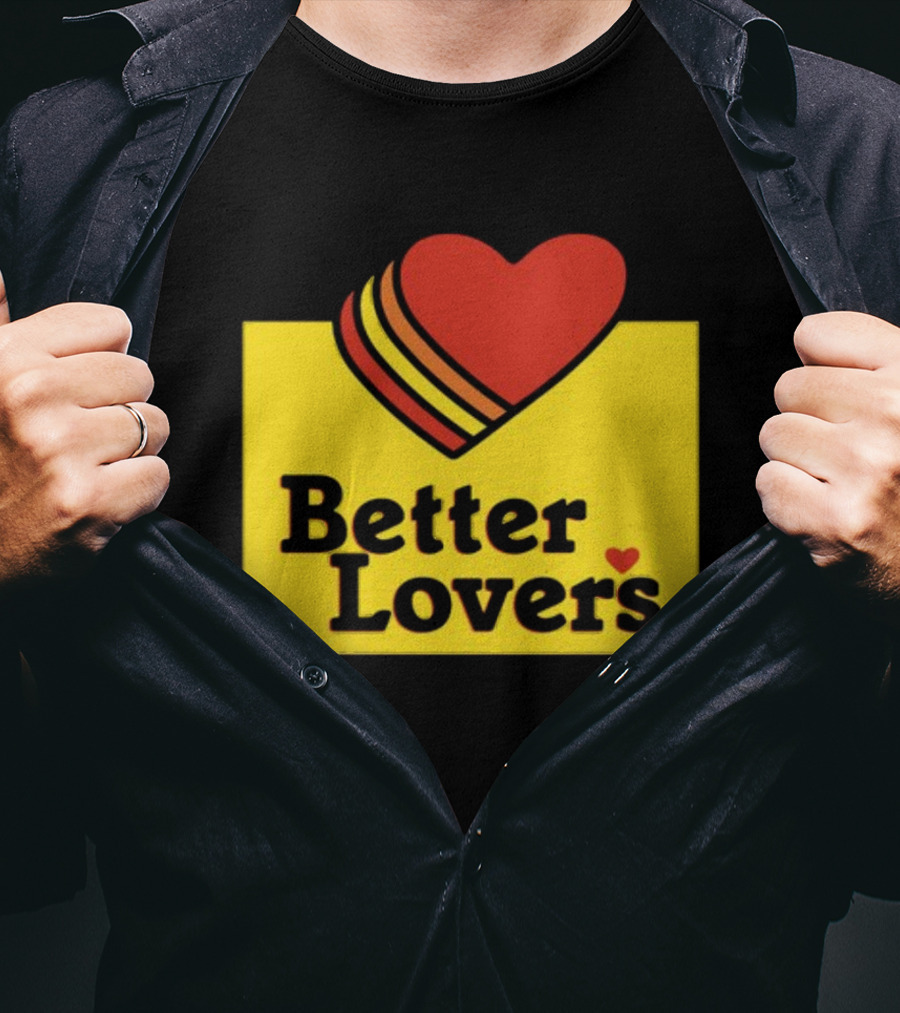 Better Lovers Heart Icon Valentines Day T-Shirt