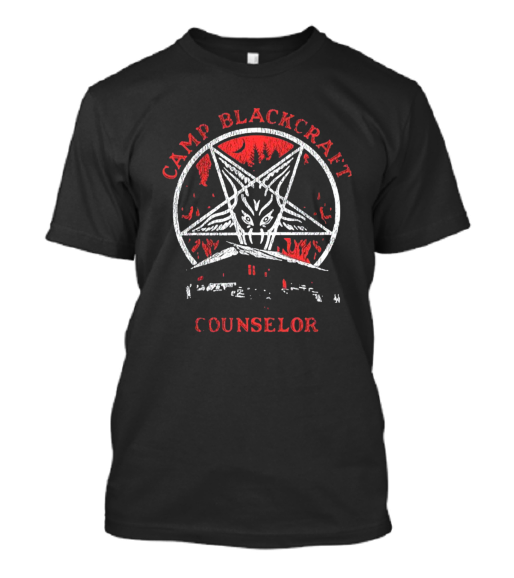 Camp Blackcraft Counselor Pentagram Demon T-Shirt