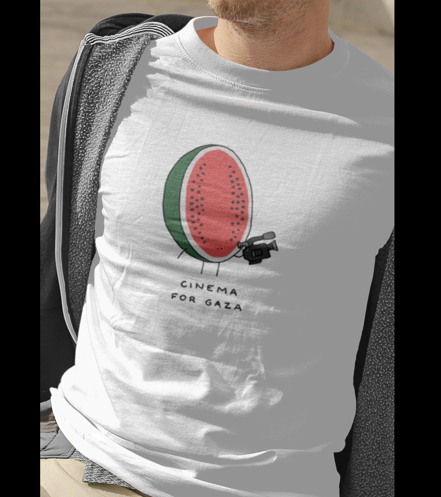 Cinema For Gaza Watermelon Holding Camera T-Shirt