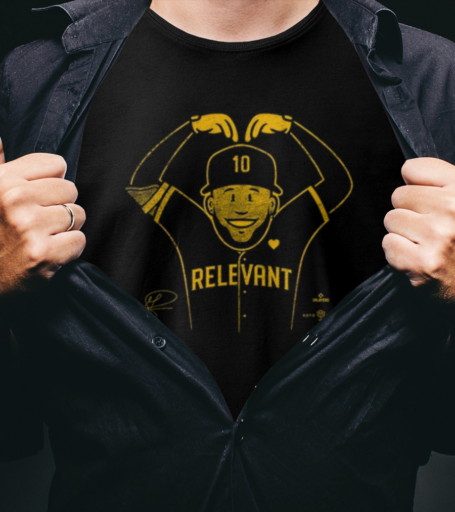 RotoWear Relevant 10 Heart Baseball Figure T-Shirt