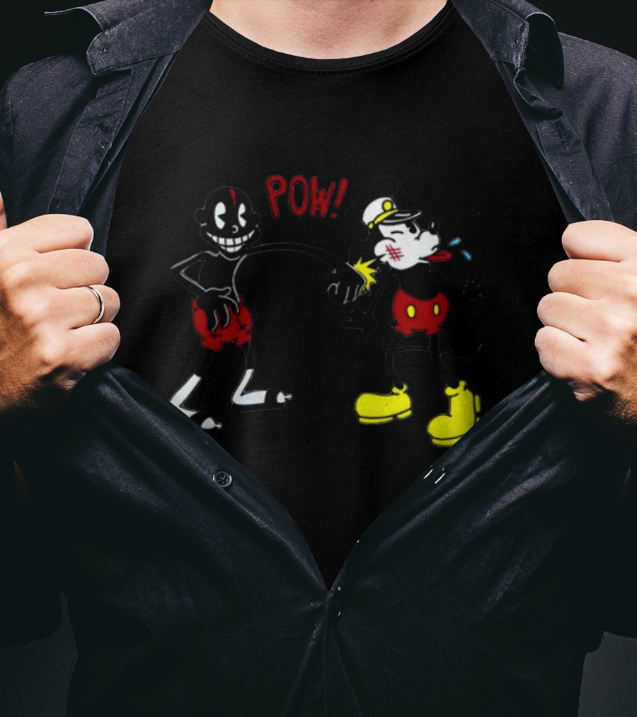 Smalldarkone Knockout POW Vintage Iconic Cartoon Punch T-Shirt